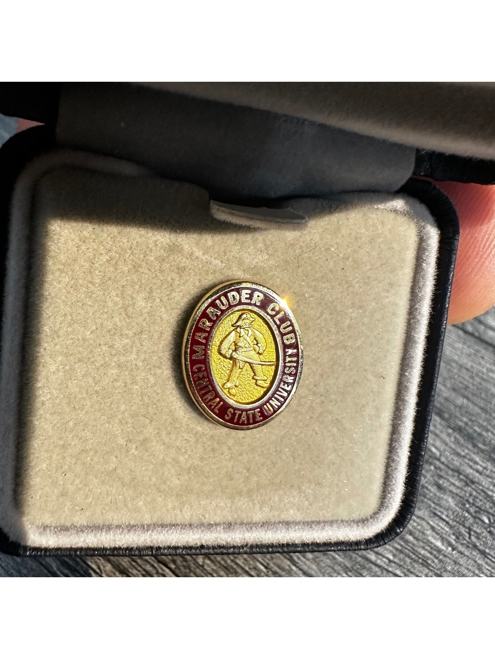Vintage Central State University Marauder Club Balfour Gold Filled Pin
